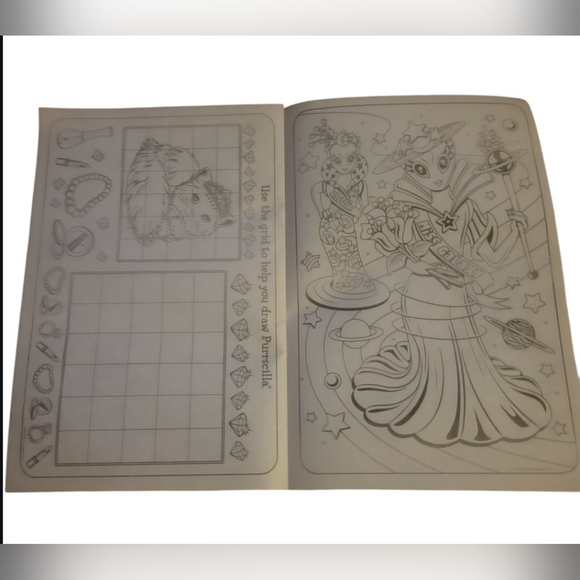 NEW 2023 Lisa Frank Giant Color & Activity Book Vibrant Colors Bug Alien Peace - Picture 13 of 16